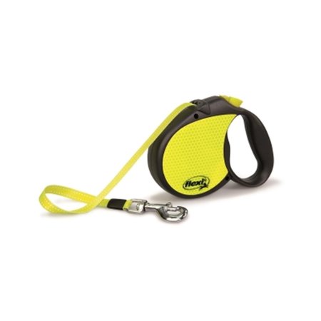 FLEXI NORTH AMERICA Neon Medium Reflective Leash - Yellow FL330243